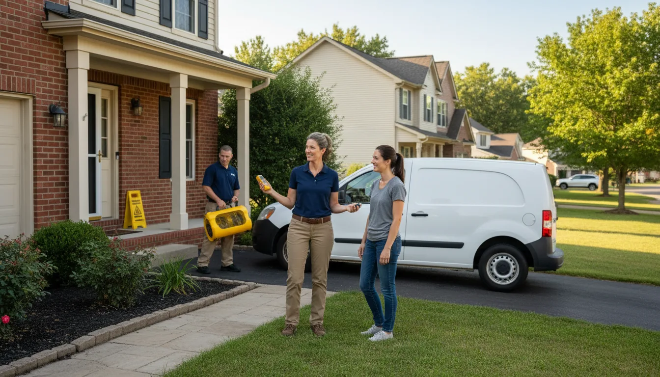 Water restoration image for Dehumidification And Cleanup Services in Umbarger, TX